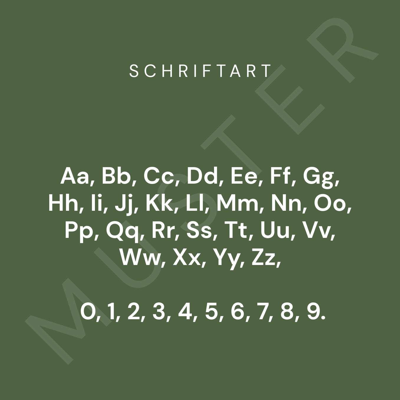 Buchstabe oder Zahl freistehend