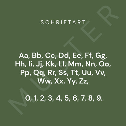 Buchstabe oder Zahl freistehend