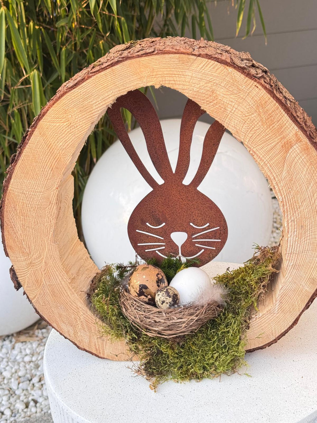 Baumscheibe Motiv Osterei