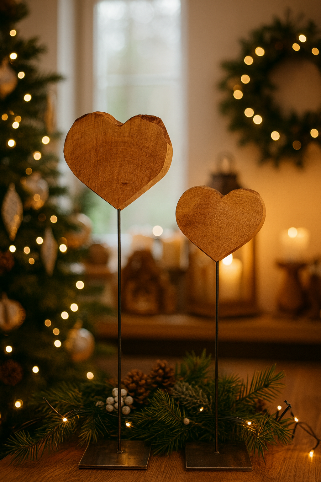 Herzen auf Ständer