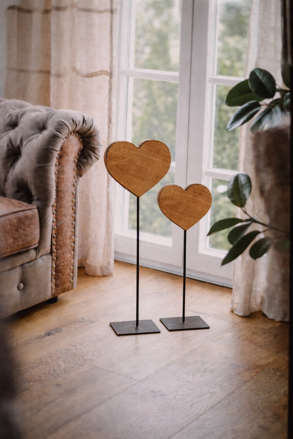 Herzen auf Ständer